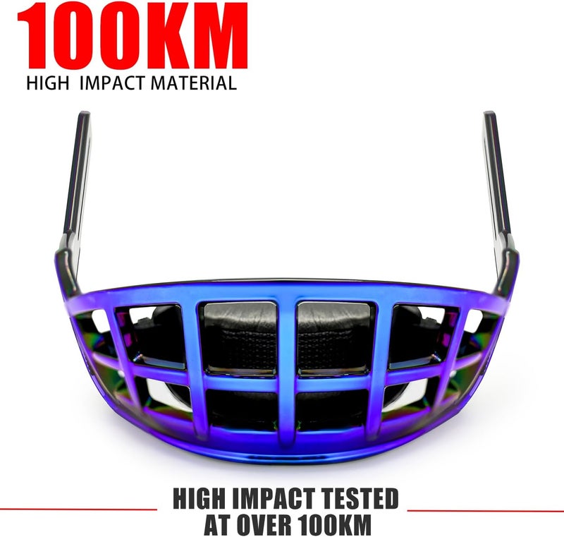 GY Hockey Helmet Face Shield Cage Adult Ice Hockey Half Shield Cage Lower-Face Protection for Chin/Lips/Teeth Without Hindering Breathability - Image 2